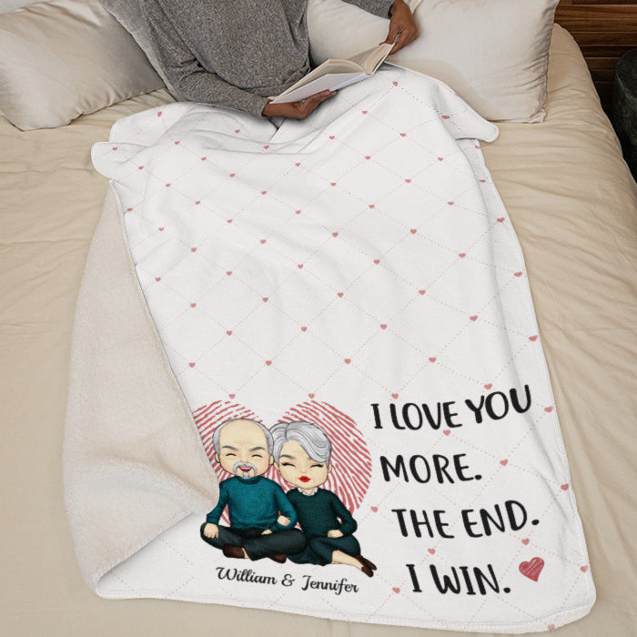 Je t'aime encore plus - Couverture personnalisée pour couple - Cadeau pour mari et femme, anniversaire