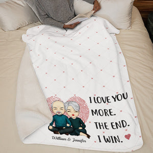 Je t'aime encore plus - Couverture personnalisée pour couple - Cadeau pour mari et femme, anniversaire