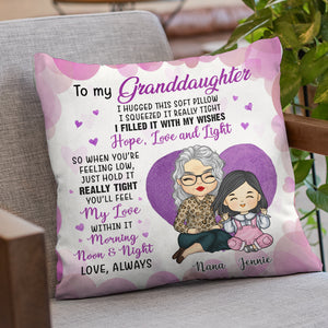 Vous ressentirez mon amour dans cet oreiller - Oreiller personnalisé pour la famille - Cadeau pour les petits-enfants