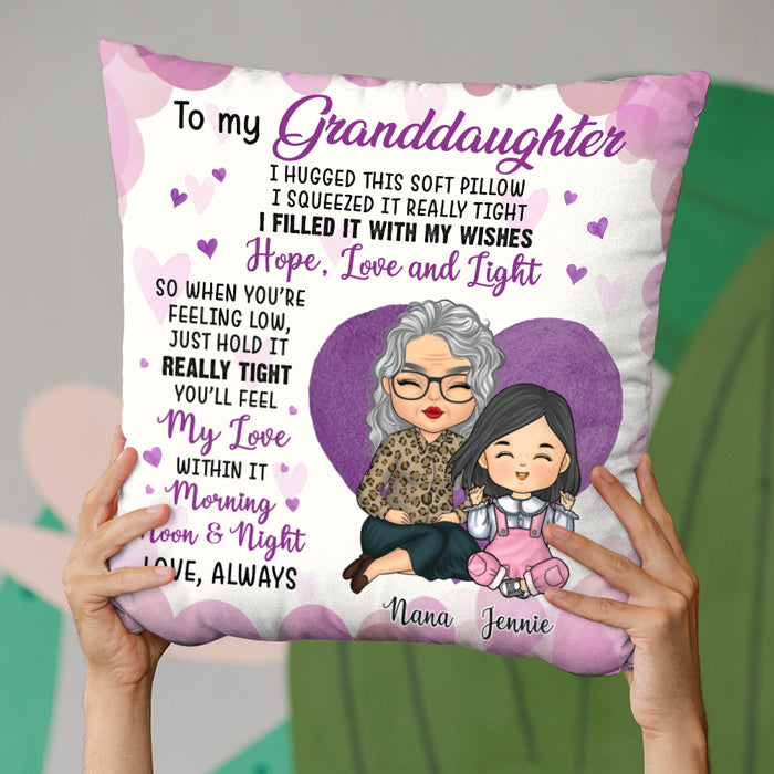 Vous ressentirez mon amour dans cet oreiller - Oreiller personnalisé pour la famille - Cadeau pour les petits-enfants