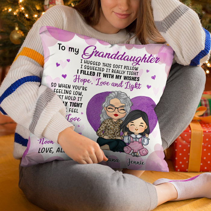 Vous ressentirez mon amour dans cet oreiller - Oreiller personnalisé pour la famille - Cadeau pour les petits-enfants