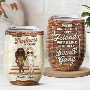 Hé, nous ne sommes pas Sugar &amp; Spice - Verre à vin personnalisé Bestie - Cadeau pour meilleures amies, BFF, sœurs 