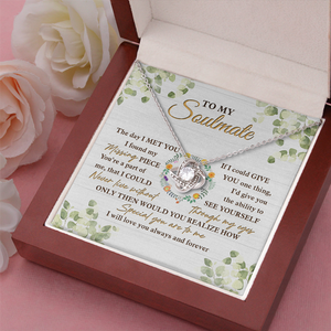 Le jour où je t'ai rencontré, j'ai trouvé la pièce manquante - Collier nœud d'amour pour couple - Cadeau pour femme, anniversaire