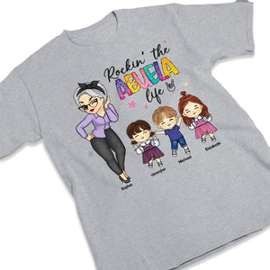 Rokin' The Abuela Life - T-shirt unisexe personnalisé, sweat à capuche, sweat-shirt - Cadeau de fête des mères, d'anniversaire pour maman, grand-mère