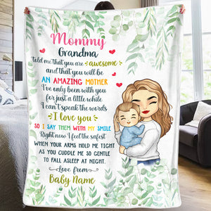 Tu seras une mère formidable - Couverture personnalisée pour bébé - Cadeau de naissance, cadeau pour la première maman