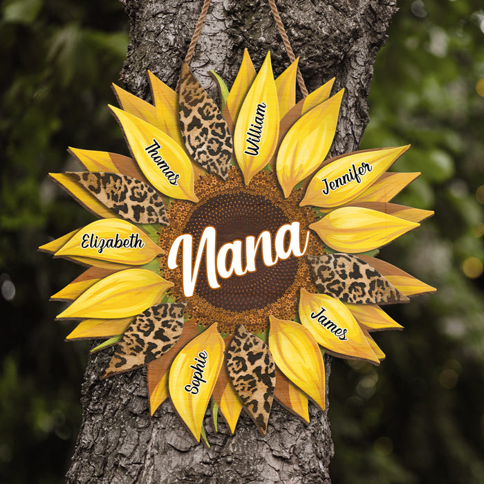 Nana Gifts, Mothers Day Gifts, 50th, 60th, 70th Birthday Gifts for Women, Sunflower Gifts for Women, Grandma Gift Ideas, Kitchen Wall Art, Room Decor for Women, House Warming Gifts