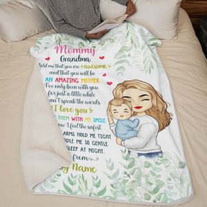 Tu seras une mère formidable - Couverture personnalisée pour bébé - Cadeau de naissance, cadeau pour la première maman
