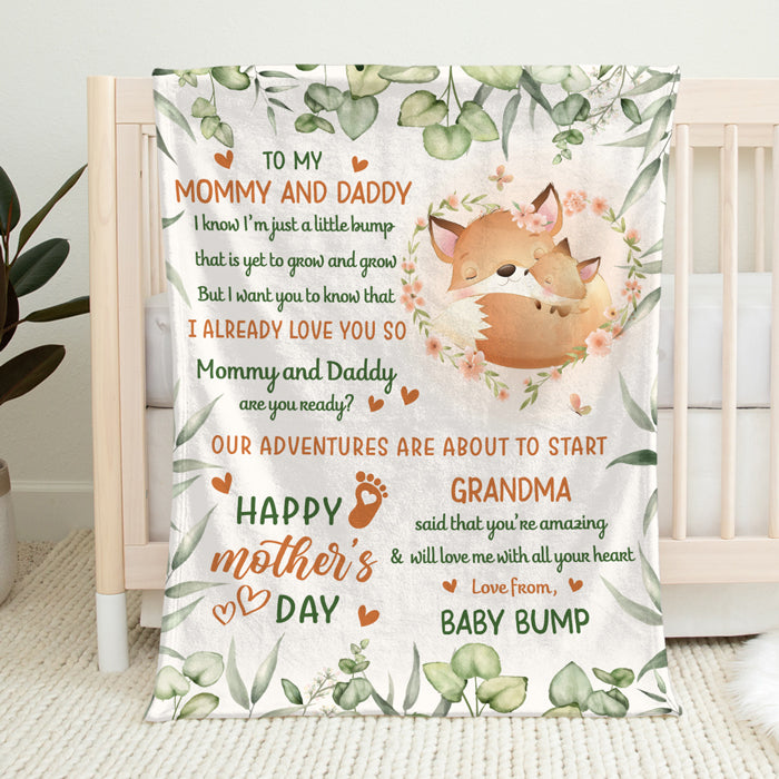 Je t'aime déjà - Couverture personnalisée pour bébé - Cadeau de naissance, cadeau pour la première maman