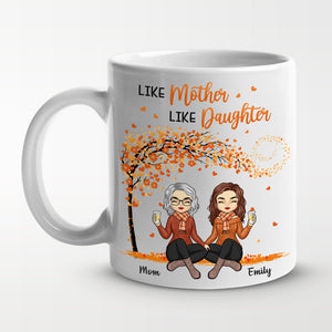 Telle mère, telle fille - Tasse personnalisée pour la famille - Cadeau de fête des mères, d'anniversaire pour maman de la part de sa fille