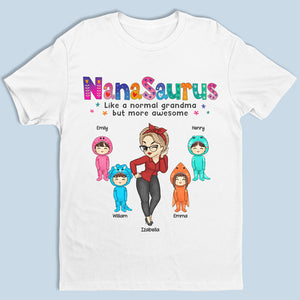 Comme une grand-mère normale, mais en plus géniale - T-shirt unisexe personnalisé pour la famille, sweat à capuche, sweat-shirt - Cadeau de fête des mères, d'anniversaire pour maman, grand-mère