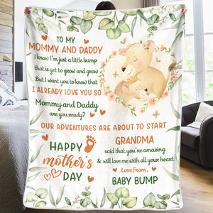 Je t'aime déjà - Couverture personnalisée pour bébé - Cadeau de naissance, cadeau pour la première maman