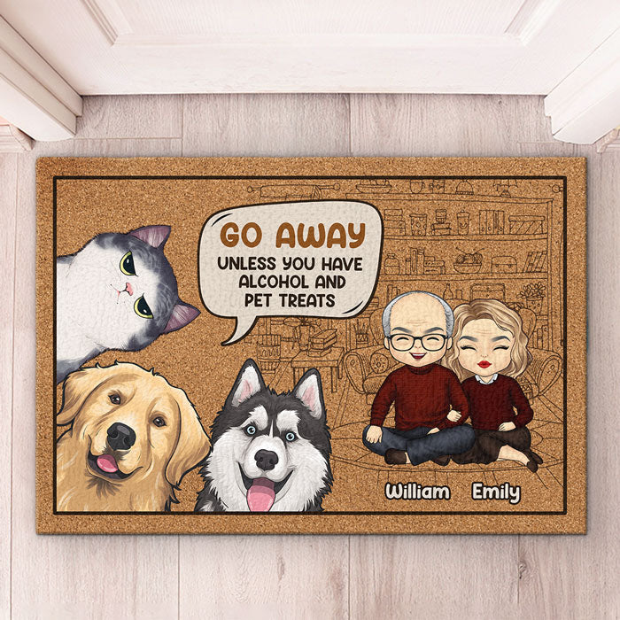 Je règne sur cette maison - Tapis décoratif personnalisé pour chien et chat - Cadeau pour les propriétaires d'animaux et les amoureux des animaux