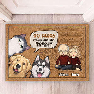Je règne sur cette maison - Tapis décoratif personnalisé pour chien et chat - Cadeau pour les propriétaires d'animaux et les amoureux des animaux