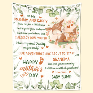 Je t'aime déjà - Couverture personnalisée pour bébé - Cadeau de naissance, cadeau pour la première maman