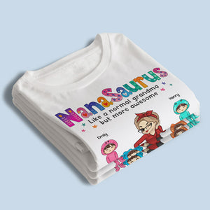 Comme une grand-mère normale, mais en plus géniale - T-shirt unisexe personnalisé pour la famille, sweat à capuche, sweat-shirt - Cadeau de fête des mères, d'anniversaire pour maman, grand-mère