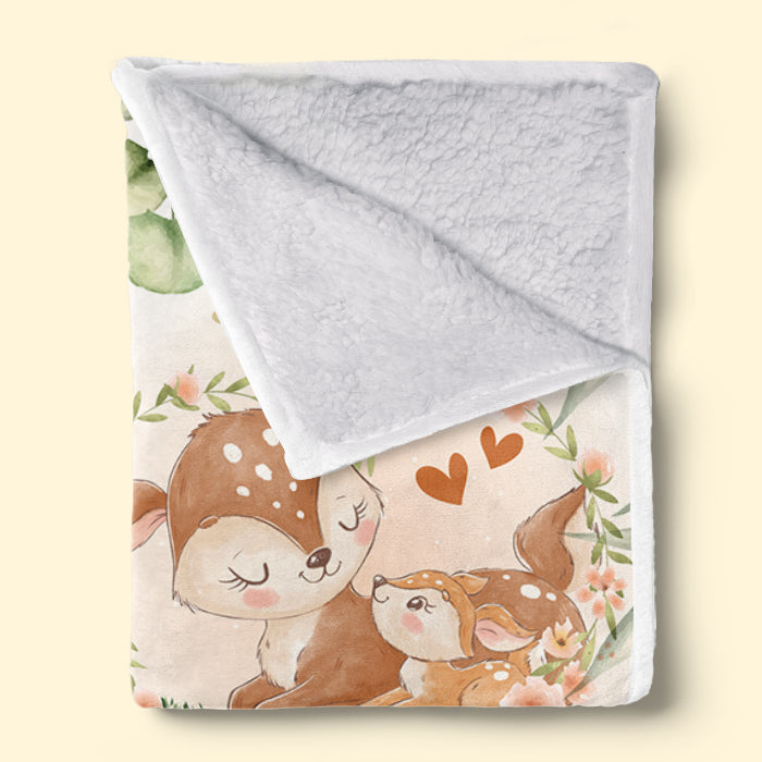 Je t'aime déjà - Couverture personnalisée pour bébé - Cadeau de naissance, cadeau pour la première maman
