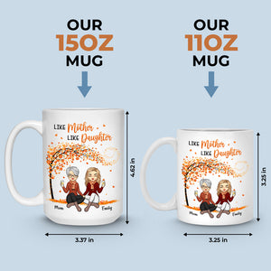 Telle mère, telle fille - Tasse personnalisée pour la famille - Cadeau de fête des mères, d'anniversaire pour maman de la part de sa fille