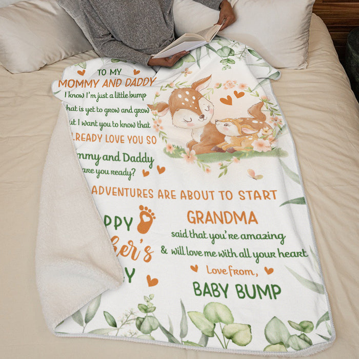 Je t'aime déjà - Couverture personnalisée pour bébé - Cadeau de naissance, cadeau pour la première maman