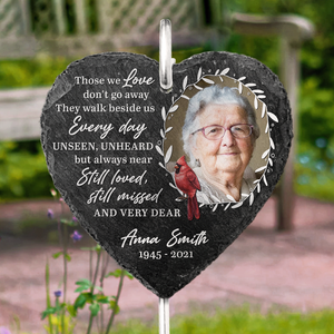 Toujours aimé, toujours regretté - Ardoise et crochet de jardin commémoratif personnalisés, décorations de cimetière pour tombes, pierres tombales pour tombes humaines, cadeaux de condoléances, pierres commémoratives