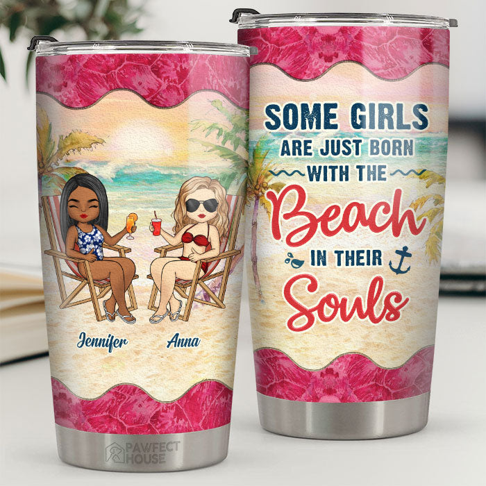 Beach In Souls - Gobelet personnalisé - Cadeau pour meilleure amie