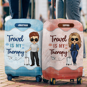 Collectionnez des moments, pas des objets - Housse de bagage personnalisée pour voyage - Cadeau pour les amoureux du voyage