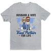 Partenaires de voyage pour la vie - Cadeau pour couple, mari et femme - T-shirt unisexe personnalisé
