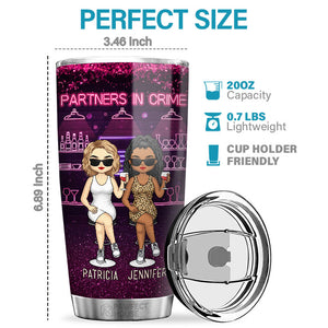 Les bons amis ne vous laissent pas faire des bêtises… seuls - Gobelet personnalisé Bestie - Cadeau pour meilleures amies, meilleures amies, sœurs