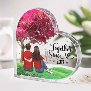 Je suis à toi, tu es à moi - Plaque acrylique personnalisée en forme de cœur pour couple - Cadeau pour mari et femme, anniversaire