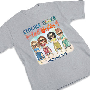 Plages, alcool et meilleure amie - Cadeau pour meilleure amie, t-shirt unisexe personnalisé