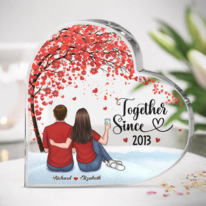 Je suis à toi, tu es à moi - Plaque acrylique personnalisée en forme de cœur pour couple - Cadeau pour mari et femme, anniversaire