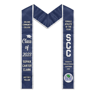 Best Gift For Graduation's Day, Class of 2024 - Personalized Graduation Stole