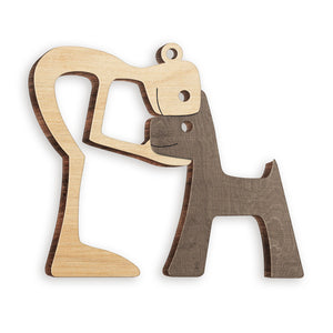 Mon adorable petit bébé en fourrure – Décoration de Noël en bois – Cadeau pour les amoureux des animaux, cadeau de Noël