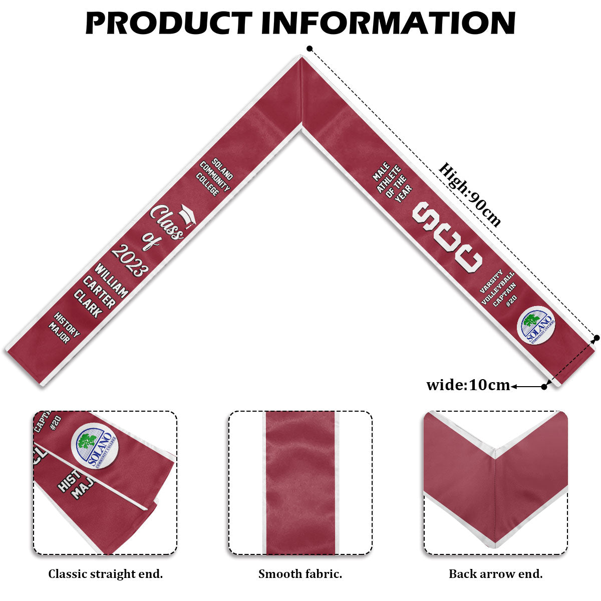 Best Gift For Graduation's Day, Class of 2024 - Personalized Graduation Stole