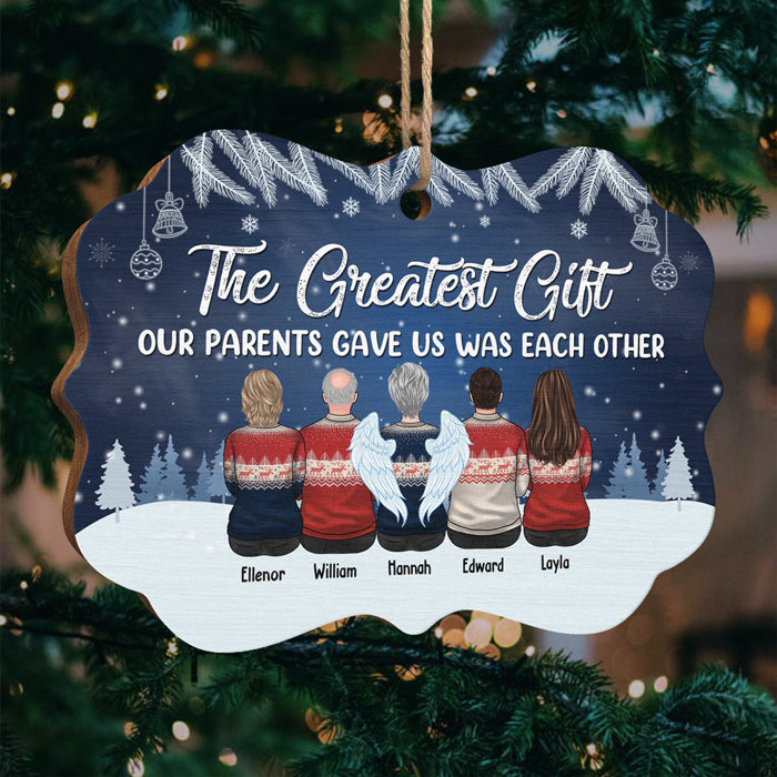 Frères et sœurs ne se séparent jamais - Décoration de Noël personnalisée en bois/aluminium en forme de Benelux - Cadeau pour frères et sœurs, cadeau de Noël