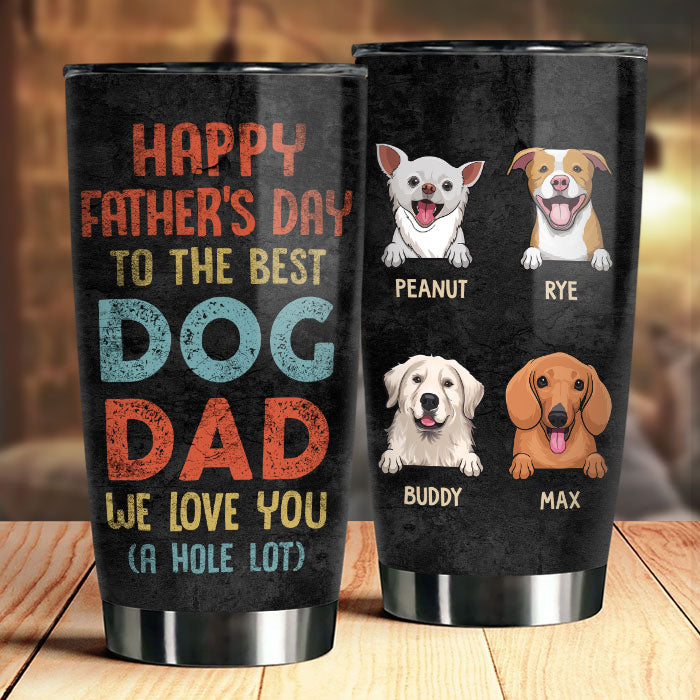 À notre meilleur papa chien - Gobelet personnalisé - Cadeau pour la fête des pères