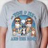 Toi, moi et les chiens - T-shirt unisexe personnalisé, sweat à capuche, sweat-shirt - Cadeau pour couple, mari, femme, anniversaire, fiançailles, mariage, cadeau de mariage
