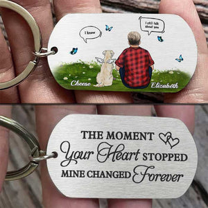 Mon cœur a changé pour toujours - Porte-clés personnalisé - Cadeau pour les amoureux des animaux