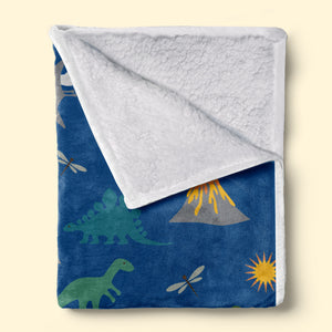Joyeux Dinosaure - Couverture personnalisée - Cadeau pour enfants, cadeau pour la famille, cadeau de Noël