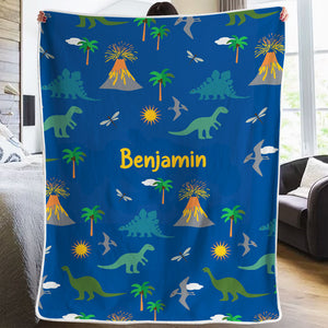 Joyeux Dinosaure - Couverture personnalisée - Cadeau pour enfants, cadeau pour la famille, cadeau de Noël