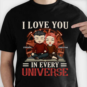 Je t'aime, tout l'univers - T-shirt personnalisé, sweat à capuche - Cadeau pour couple, mari et femme