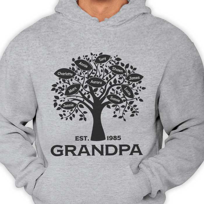 Meilleur grand-père de tous les temps - Cadeau pour papa, grand-père - T-shirt unisexe personnalisé, sweat à capuche