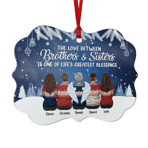 Le plus beau cadeau que nos parents nous ont offert - Décoration de Noël personnalisée en bois/aluminium de forme Benelux - Cadeau pour frères et sœurs, cadeau de Noël