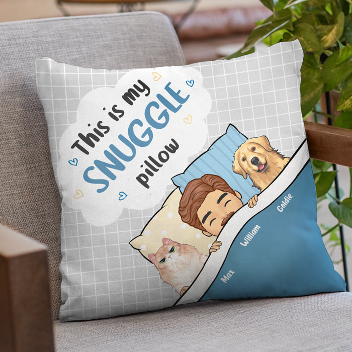 Voici mon coussin douillet ! Coussin personnalisé pour chien et chat ! Cadeau pour les propriétaires et les amoureux des animaux.