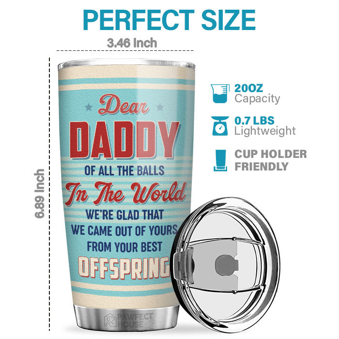 C'est incroyable d'être vos enfants - Gobelet personnalisé pour la famille - Cadeau pour la fête des pères, cadeau d'anniversaire pour papa