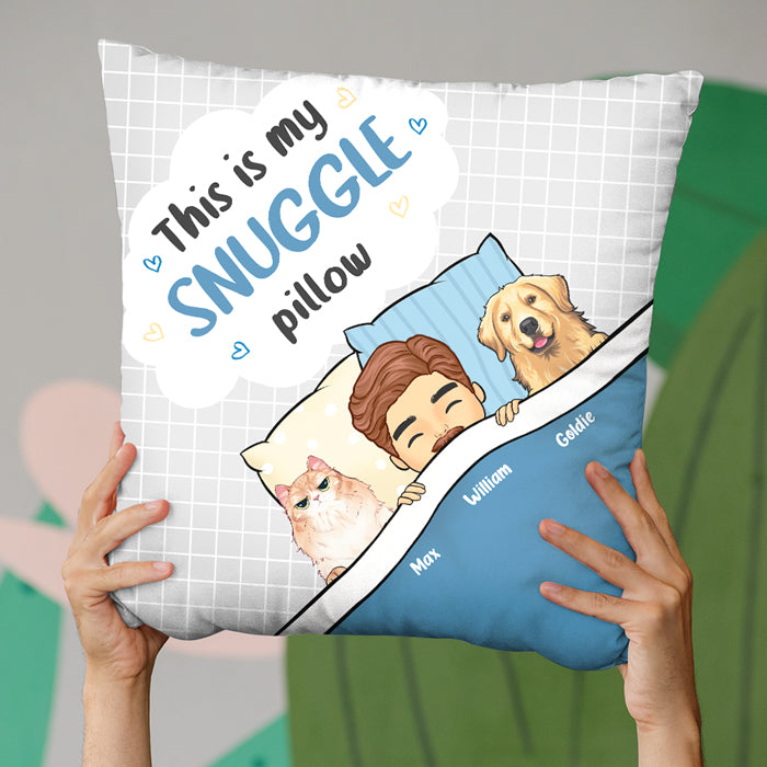 Voici mon coussin douillet ! Coussin personnalisé pour chien et chat ! Cadeau pour les propriétaires et les amoureux des animaux.