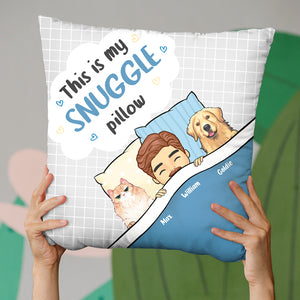 Voici mon coussin douillet ! Coussin personnalisé pour chien et chat ! Cadeau pour les propriétaires et les amoureux des animaux.