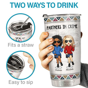 Hé, une autre année de complicité autour de l'alcool - Verre personnalisé Bestie - Cadeau pour meilleures amies, BFF, sœurs