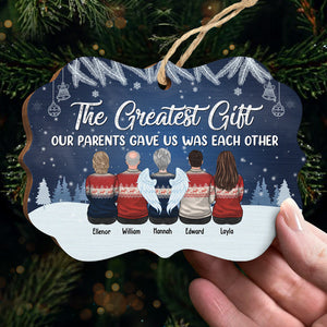 Frères et sœurs ne se séparent jamais - Décoration de Noël personnalisée en bois/aluminium en forme de Benelux - Cadeau pour frères et sœurs, cadeau de Noël