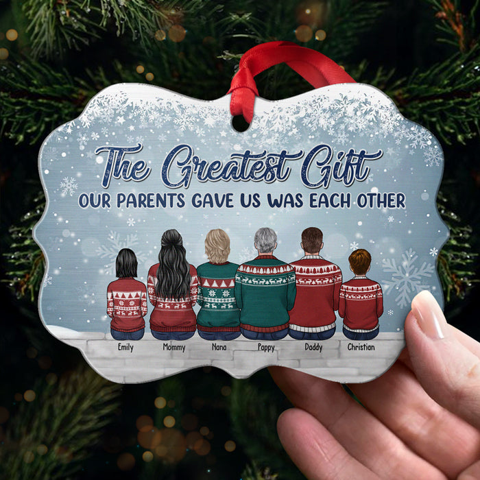 The Love Between Brothers & Sisters Is One Of Life's Greatest Blessings - Family Personalized Custom Ornament - Wood/Aluminum Benelux Shaped - New Arrival Christmas Gift For Siblings, Brothers, Sisters
