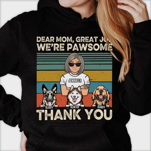 Chère maman, papa, on est super chouettes ! T-shirt et sweat à capuche unisexe personnalisé ! Cadeau pour les amoureux des animaux